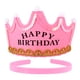 thumbnail image 4 of KAKOWELY Tiara LED de feliz cumpleaños para niños, diadema para fiesta infantil (rosa), 4 of 4