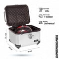 thumbnail image 2 of Caja portaequipaje Kinlley Universal 45L Gris 42x37x33, 2 of 10