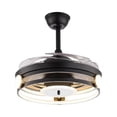 thumbnail image 5 of Modern Black Ceiling Lamp With Retractable Fan, 5 of 8