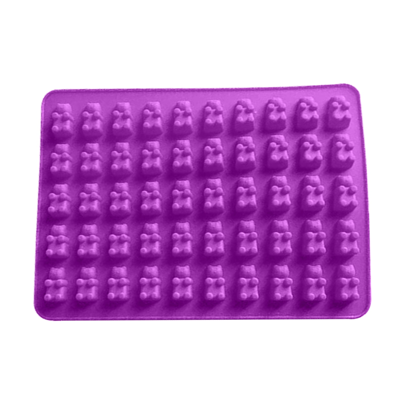 Mini 50Grids Ice Tray Frozen Silicone Ice Cube Tray kids Cute Bear Maker Mold US 