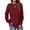 A-Wine Red, variant on Aiyino Sweatshirts for Women Crewneck Long Sleeve Shirts Tunic Tops for Leggings