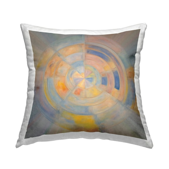 Stupell Industries Geometric Circle Out Decorative Printed Throw Pillow Design by Noah Bay.