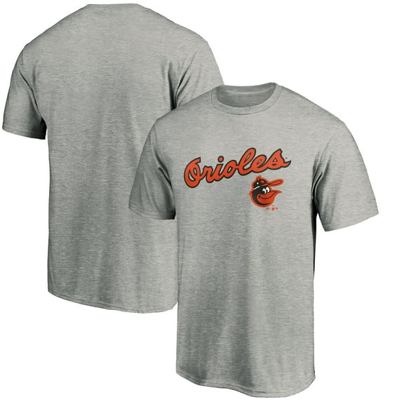 Men's Heather Gray Baltimore Orioles Cooperstown Collection Wahconah T-Shirt