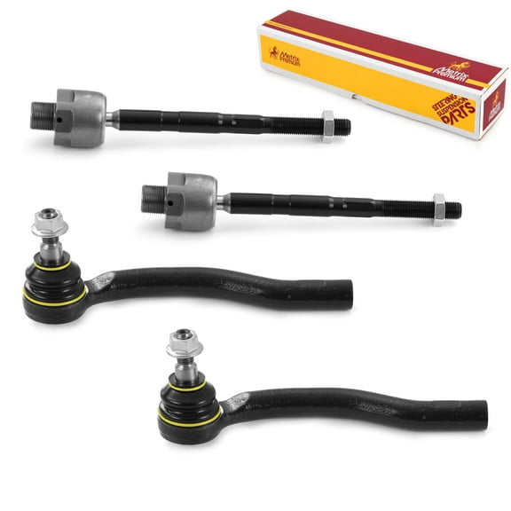 Metrix Premium Chassis Parts - 4 PC Inner & Outer Tie Rod End Kit Fits 2007-2015 Mazda CX-9, Replacement EV800565, ES800601, ES800600