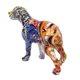 thumbnail image 3 of 2 uds decoración para hogar estatua de resina Graffiti perro estatuilla arte artesanía escultura Macarena estatuilla de animales, 3 of 4