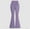 Purple, variant on HAOTAGS 4 Pack Girls Flare Pants, Palazzo Solid Color Elastic Waist Casual Slim Pants Beige 9-10 Years