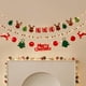thumbnail image 1 of Uuiauoio Christmas Banner Garland , Festive Hanging Decor Set with Tree Star Ornament Designs, Holiday Party Decoration for Window Mantle Fireplace Wall Display, String Banner for Home Decor, 1 of 7