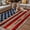 Blue Red Brown, variant on American Flag Outdoor Rug for Patio/Deck/Porch, Non-Slip Large Area Rug 3 x 5 Ft, Vintage USA Flag Wooden Indoor Outdoor Rugs Washable Area Rugs, Reversible Camping Rug Carpet Runner