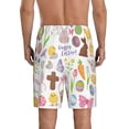 thumbnail image 2 of Balery Happy Easter1 Men's Cotton Knit Pajama Shorts Waistband & Pockets,Short Pajama Pants-4X-Large, 2 of 8