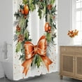 thumbnail image 3 of The Christmas Theme Design Shower Curtain for Bathroom Shower Curtain Set with 12 Hooks Waterproof Fabric Bath Curtain for Bathtub Restroom Decor, 72 X 72 in, 3 of 6