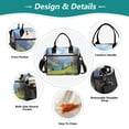 thumbnail image 3 of Medium Cooler Bag Lunch Bag Portable Meal Bag Work Meal Bag Outdoor Meal Bag Travel Meal Bag Picnic Meal Bag Going Out Meal Bag Spring River, 3 of 6