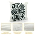 thumbnail image 4 of YANMS Just A Girl Who Loves Horses Throw Pillow Covers - Horse Themed Decorative Cushion Covers,Flower Horse Pillow Case for Room,Horse Lover Gifts, Gifts for Girls, 4 of 5