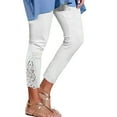 thumbnail image 1 of Leggings de encaje de cintura alta para mujer: corte ajustado, poliéster/spandex, L-XXXXXL, pantalones cortos, primavera/otoño, 1 of 5