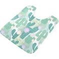 thumbnail image 5 of Cactus and Flowers Bathroom Rug Set 2PCS Ultra Soft Bath Rugs, Non Slip Absorbent Shaggy Bath Mat Set with U-Shaped Toilet Mat (16" x 24" & 20" x 24"), 5 of 6