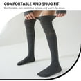 thumbnail image 2 of ​LDU Women's Non-Slip Over The Knee Socks, Slouchy Ribbed Knit Thigh Highs for Boots, Fall Winter Essential 1-Pairs, 2 of 6