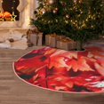 thumbnail image 5 of Fuzoiu Autumn Maple Leaves Print Christmas Tree Skirt,Xmas Christmas Decorations,Xmas Tree Mat for Farmhouse Holiday New Years Home Party Decor Tree Rugs-48", 5 of 6