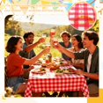 thumbnail image 5 of Uxcell 3Packs Blue and White Gingham Table Cloths 54 x 108 Inches Rectangle Plastic Tablecloth Waterproof Table Cover for Dining Birthday Party Kitchens Picnic, 5 of 6