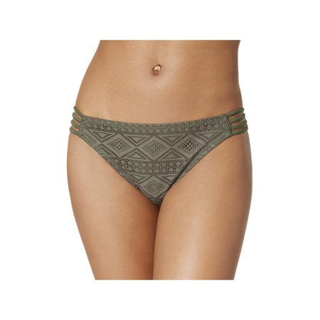 Hula Honey Womens Crochet Strappy-Side Swim Bottom Separates