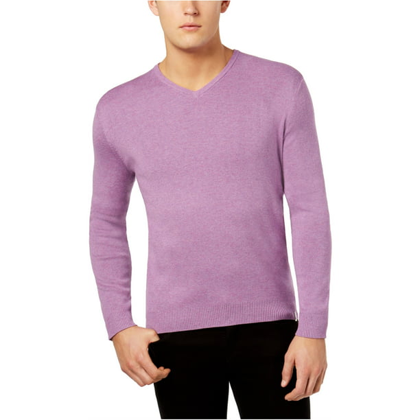 Calvin Klein - Calvin Klein Mens LS Knit Pullover Sweater, Purple, XX ...
