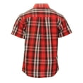 thumbnail image 2 of Gioberti Boys Casual Plaid Checkered Short Sleeve Button Down Shirt, 2 of 3