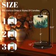 thumbnail image 3 of Candle Warmer Lamp with Timer, Serene Bear Cub Foggy Pines Dreamy Watercolor Painting Non-slip Wireless Remote Control Wax Melts Warmer with 4 Bulbs for Home Office Dorm, Birthday Gifts for Women, 3 of 7