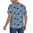 thumbnail image 2 of KLL Cute Cartoon Astronaut for Men's Baseball Shirts,Short Sleeve Casual Shirts Button Down Shirt for Men Beach Summer Wedding Shirt-X-Large, 2 of 7