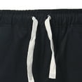 thumbnail image 4 of Aayomet Men Shorts Pocket Button Casual Summer Drawstring Shorts Pants Men's pants (Black, L), 4 of 5