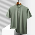 thumbnail image 4 of Afdoent Golf Polo Shirts For Men Summer Fashion Solid Color Ice Silk Shirt Lapel Business Clothes Classic, 4 of 4