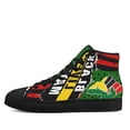 thumbnail image 3 of Black Lives Matter High Top Canvas Shoes Sneakers Black Size 6, 3 of 7