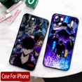thumbnail image 4 of Funda de Anime para iPhone de Apple, cubierta suave negra, Solo nivelación, 15, 14, 13, 12, 11, Mini, XS, XR, X, 6S, 6 Pro, Max Plus, 4 of 5