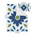 thumbnail image 5 of Blue and Green Modern Art Geometric Duvet Cover and Pillowcase Set for Single Bedding, Bedroom Accessories for Kids Teens, 5 of 5