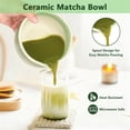 thumbnail image 6 of LIZEVINC 7 Pcs Matcha Tea Set,Matcha Whisk Set Includes Matcha Bowl with Spout,Matcha Whisk and Holder,Bamboo Matcha Scoop,Stainless Steel Sifter,Scoop Stand and Tea Towel,Ideal for Matcha Lovers, 6 of 9