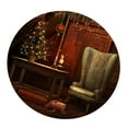 thumbnail image 2 of Round Resistance Microfiber Tablecloth, Decorative Table Cover , Christmas Tree, 2 of 6