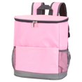 thumbnail image 2 of BadPiggies Insulated Cooler Backpack Leak Proof Thermal Bag 12h Hot/Cold Retention Outdoor Picnic Travel Bag (Pink), 2 of 9