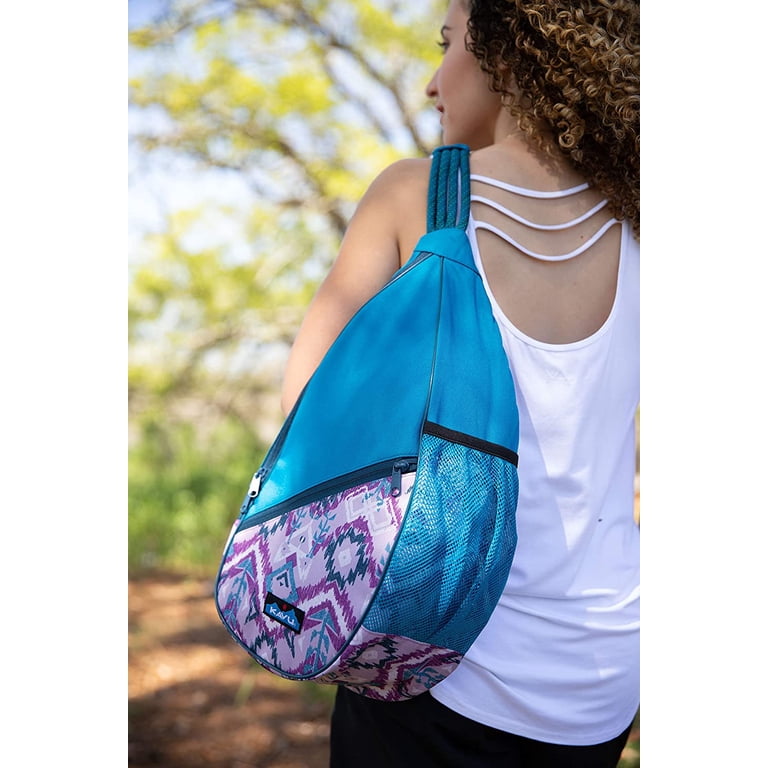 KAVU Paxton Pack Rope Sling Crossbody Bag - Purple Ikat  display picture 2