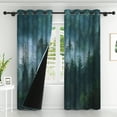 thumbnail image 2 of Lfeey Blackout Curtains, Living Room Darkening Grommet Window Drapes 2 Panel, 42x63 in, 2 of 6