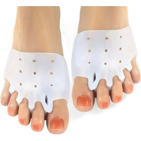 Gel Metatarsal Pads 2Pcs, Ball of Foot Cushions with Breathable Honeycomb Toe Separator Mortons Neuroma Callus Metatarsal Foot Pain Relief Bunion Forefoot Cushioning Relief Women.