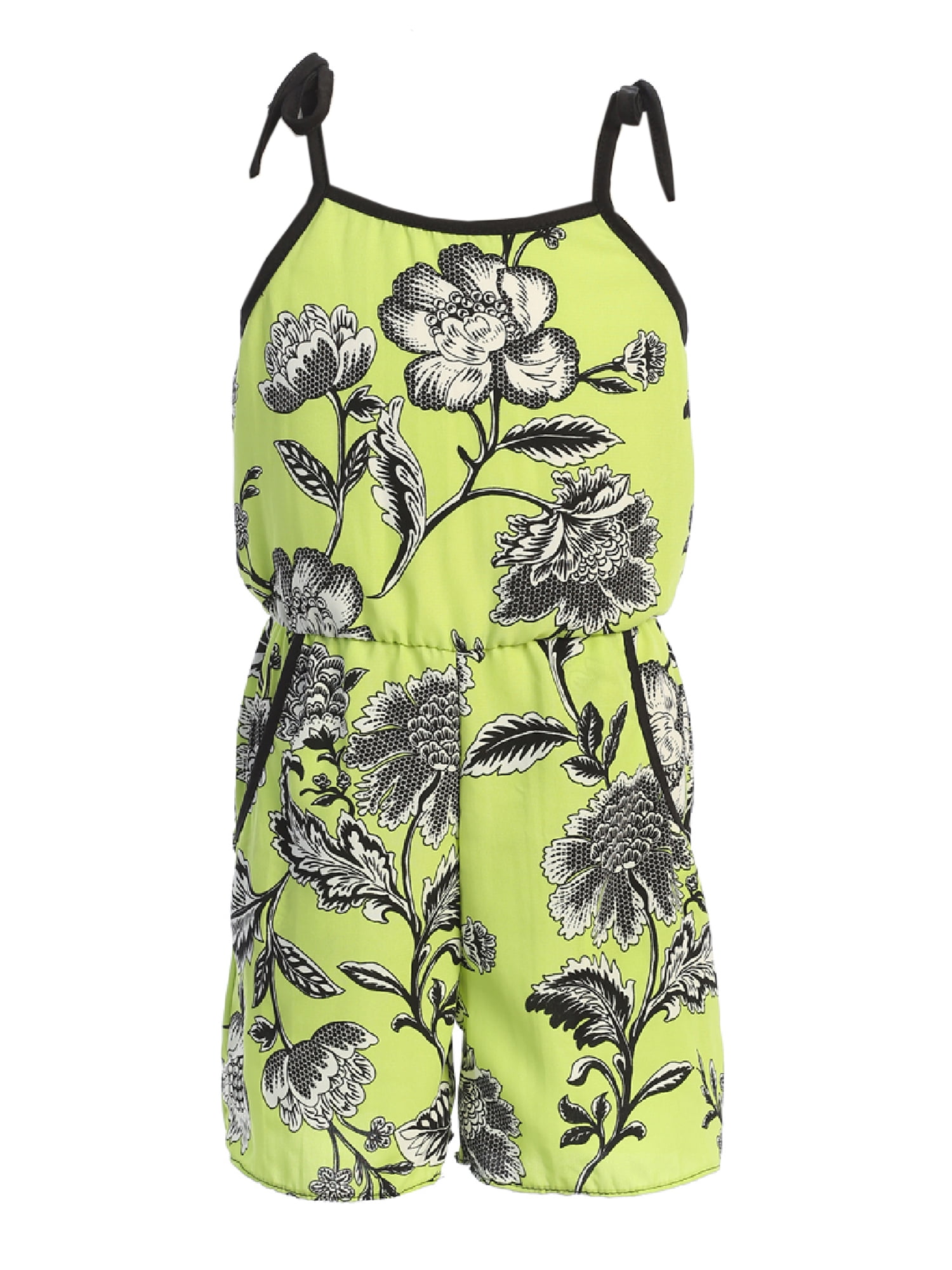Just Kids Green Floral Print Strap 