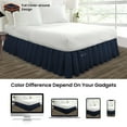 thumbnail image 4 of SGI Bedding 9 Inch Ruffled Bed Skirt | Microfiber Bed Skirt | Fade Resistant, Wrinkle Free, Anti-static, Decorative, Extra Storage Space, Clutter-Free |Olympic Queen, Navy Blue, 4 of 8