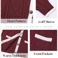 thumbnail image 3 of GYRATEDREAM Women's Long Sleeve Crewneck Button Down Sweaters Knit Cardigan Trendy Ladies Fall Clothes, 3 of 8
