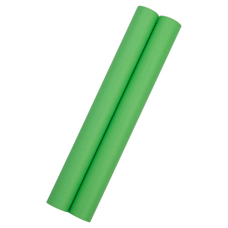 JAM Paper Matte Wrapping Paper, 52.6 Sq ft Total (17 in x 18 Ft Each), Lime Green, 2 Rolls
