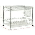 thumbnail image 6 of happimess DSH1002A Brooklyn 24" Adjustable Dish Rack, Chrome, 6 of 7