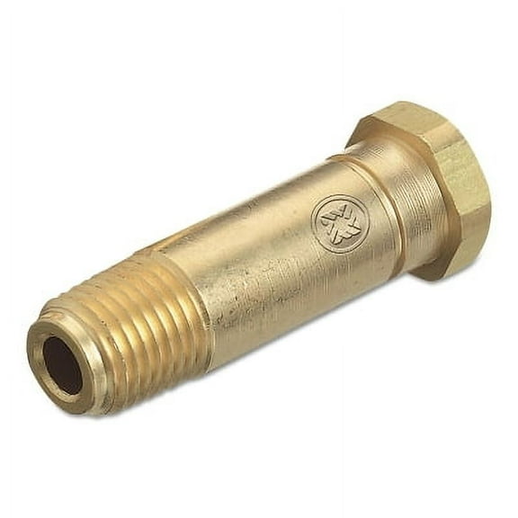 Regulator Inlet Nipples, Co2, 1/4 In (Npt), 2 1/2", Brass, Cga-320 | Bundle of 2 Each