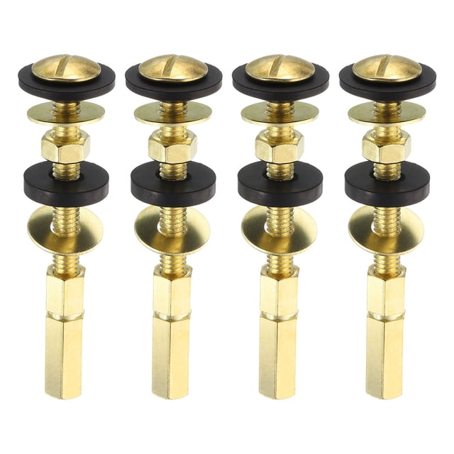 4Pack Toilet Tank Screws Kit, Carbon Steel Bolts for Toilet Fixing
