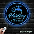 thumbnail image 3 of Craftnamesign Custom Plumbing Metal Wall Art LED Light, Plumber Name Sign, Plumbing Sign, 3 of 5
