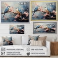 thumbnail image 4 of Designart "Abstract Expression in Green and White IV" Extra Large Abstract Wall Art - Modern White Abstract Painting Living Room Canvas Art, 4 of 4