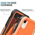 thumbnail image 4 of iPhone XR Case, Dteck Hybrid Rugged Shockproof Case with Ring Holder Kickstand, Compatible with Magnet Car Mount, Support Wireless Charging For iPhone XR,Orange, 4 of 7