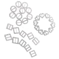 thumbnail image 3 of LEEYNEER 30 Pcs Heart Shape Ribbon Buckle Sliders Rhinestones Diamante Embellishments Dimond Charms Ring Round, 3 of 4