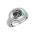 thumbnail image 3 of RYLOS Bagues pour Femmes Bague en Argent Sterling Classique Pierre Précieuse Ovale 9x7 mm et Diamants Juin Alexandrite Bijoux Taille 8, 3 of 6