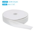 thumbnail image 2 of Unique Bargains Velvet Ribbon 1 1/2 Inch x 25 Yard Single Face Spool Silky DIY Crafts Gift Wrapping Bow Decoration White, 2 of 5